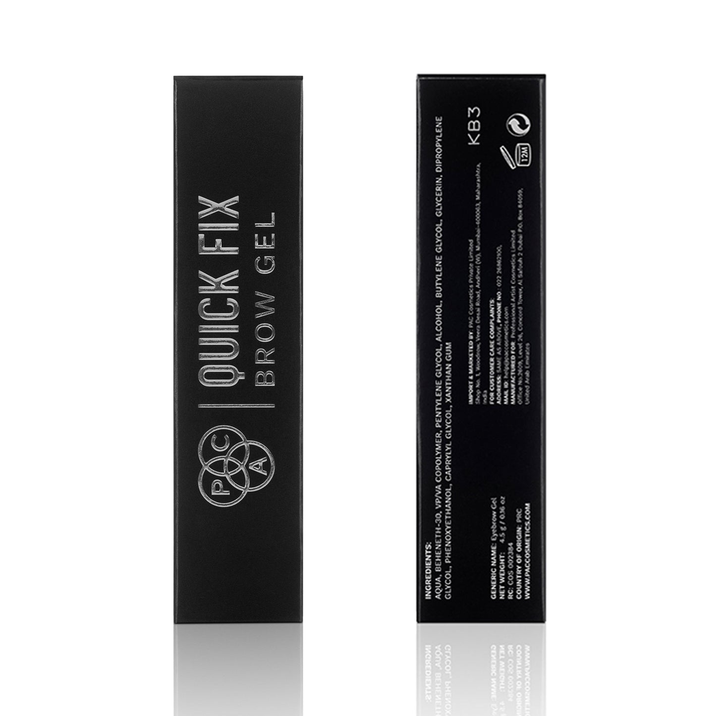 PAC Quick Fix Brow Gel - Fast Drying, Non Sticky Clear Eyebrow Gel, Strong-Hold & Waterproof