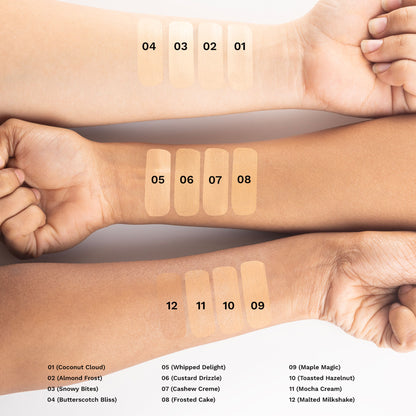 PAC Spotlight Liquid Foundation - Full Coverage Longlasting Waterproof Formula - 03 Snowy Bites