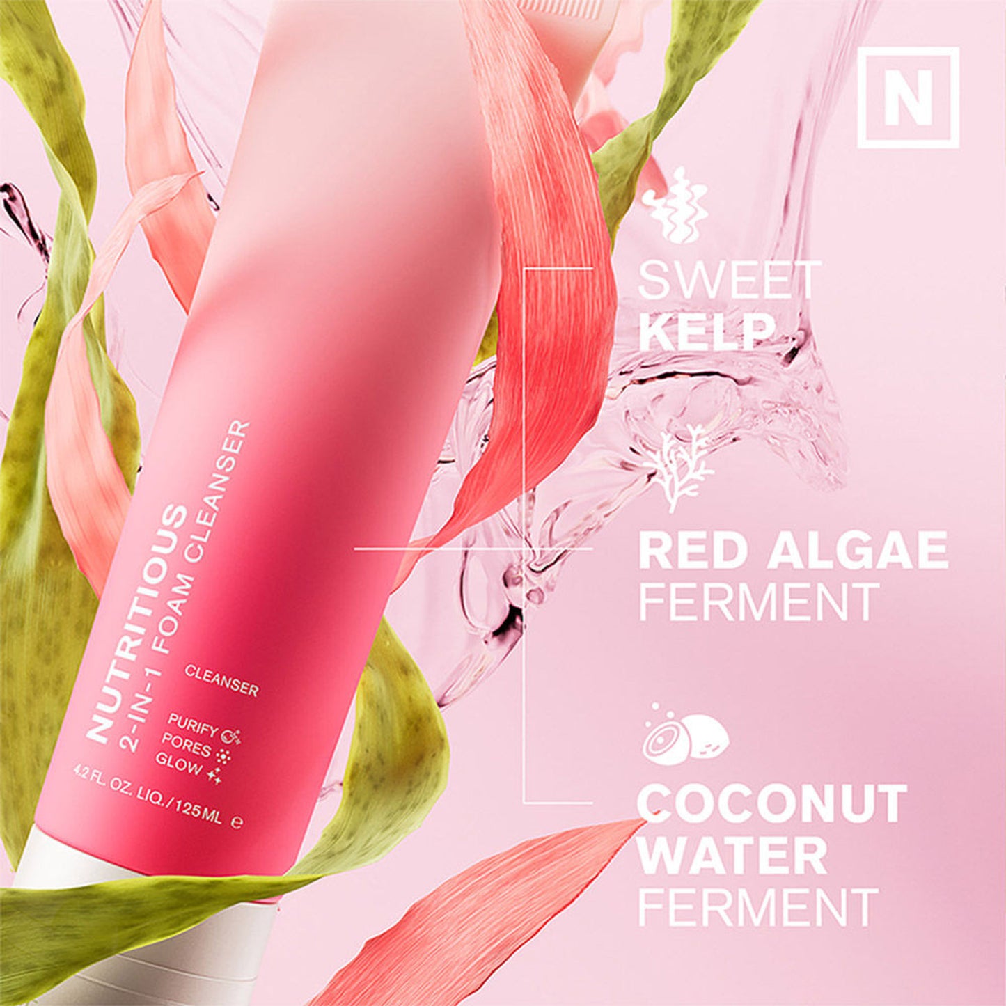 Estee Lauder Nutritious 2-In-1 Foam Cleanser with Niacinamide for Pore Minimization (For Oily Skin)