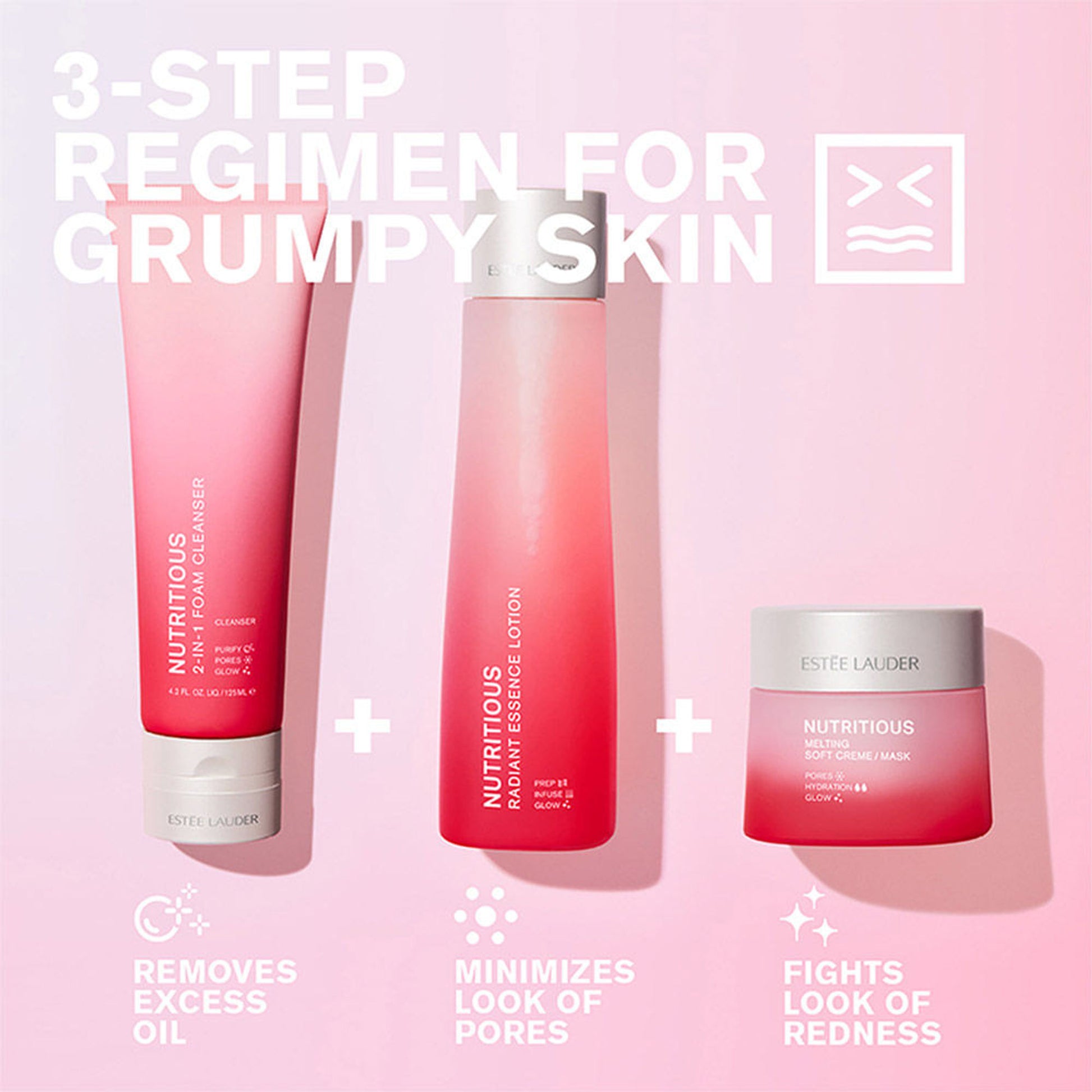 Estee Lauder Nutritious 2-In-1 Foam Cleanser with Niacinamide for Pore Minimization (For Oily Skin)