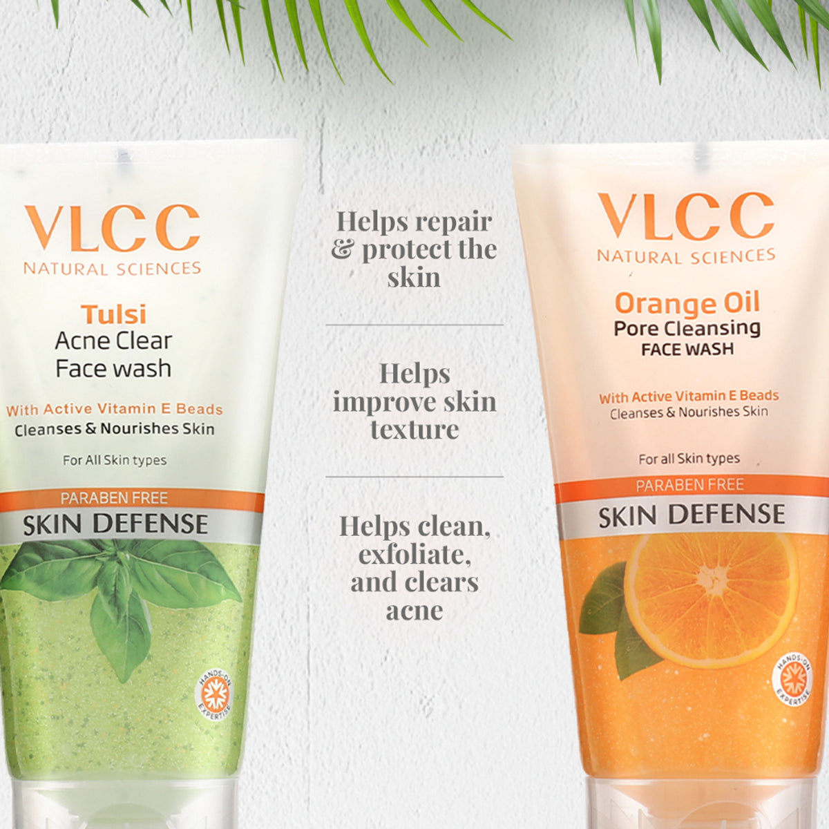 VLCC Tulsi Acne Clear Face Wash + Free Orange Oil Face Wash Buy1 Get1