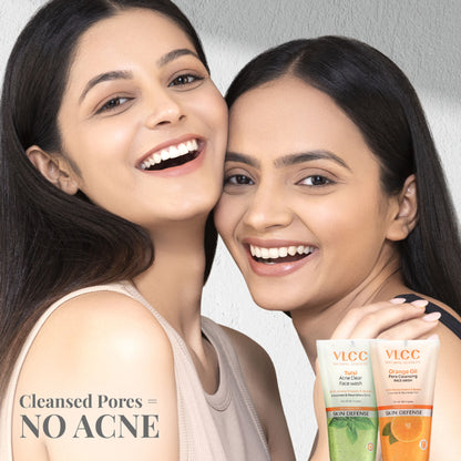 VLCC Tulsi Acne Clear Face Wash + Free Orange Oil Face Wash Buy1 Get1
