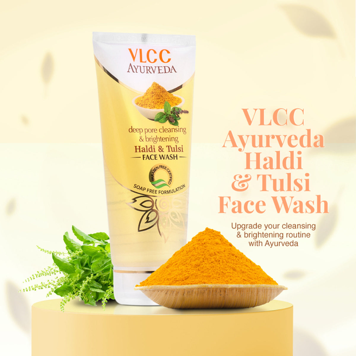 VLCC Ayurveda Deep Pore Cleansing & Brightening Haldi & Tulsi Face Wash