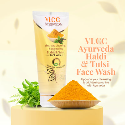 VLCC Ayurveda Deep Pore Cleansing & Brightening Haldi & Tulsi Face Wash