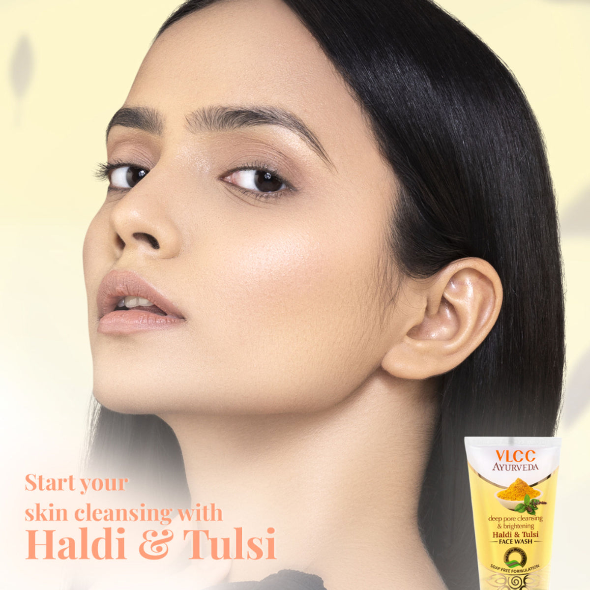 VLCC Ayurveda Deep Pore Cleansing & Brightening Haldi & Tulsi Face Wash