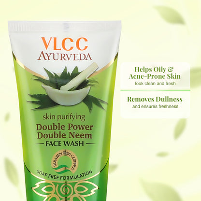 VLCC Ayurveda Skin Purifying Double Power Double Neem Face Wash