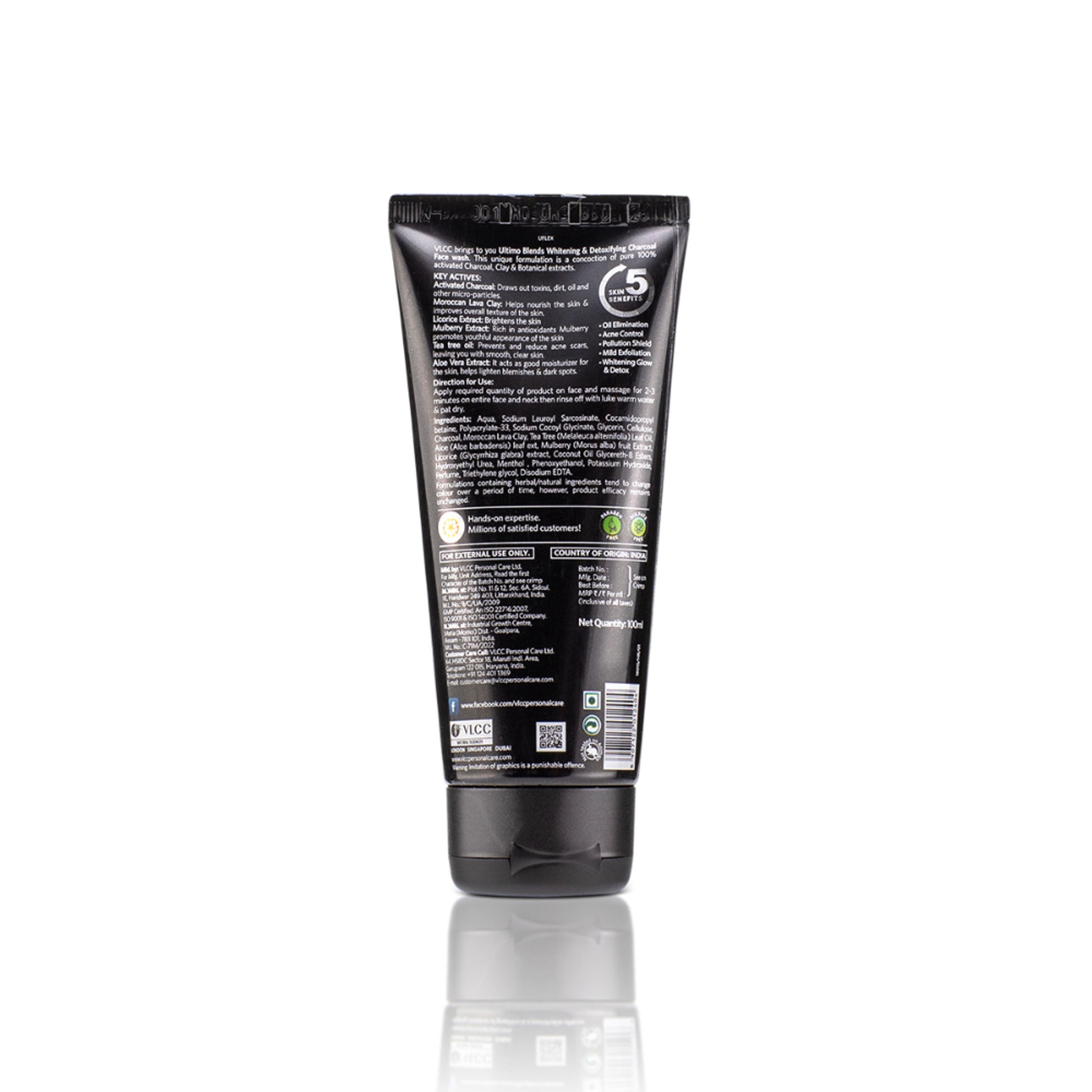 VLCC Ultimo Blends Charcoal Face Wash For Whitening & Detoxifying