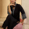 Dhiyona IE Floral Yoke Design V-Neck Straight Kurta With Trousers & Dupatta
