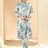 Dhiyona IE Women Floral Printed Regular Kurta with Trousers