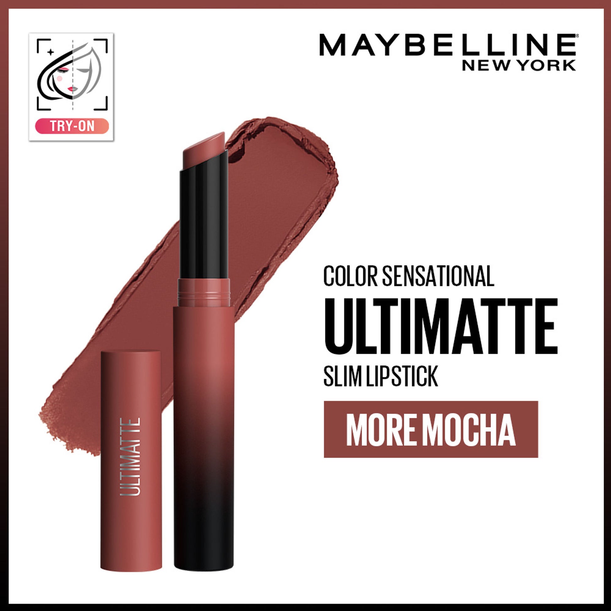 Maybelline New York Color Sensational Ultimattes Lipstick, Matte Finish - More Ruby - More Mocha