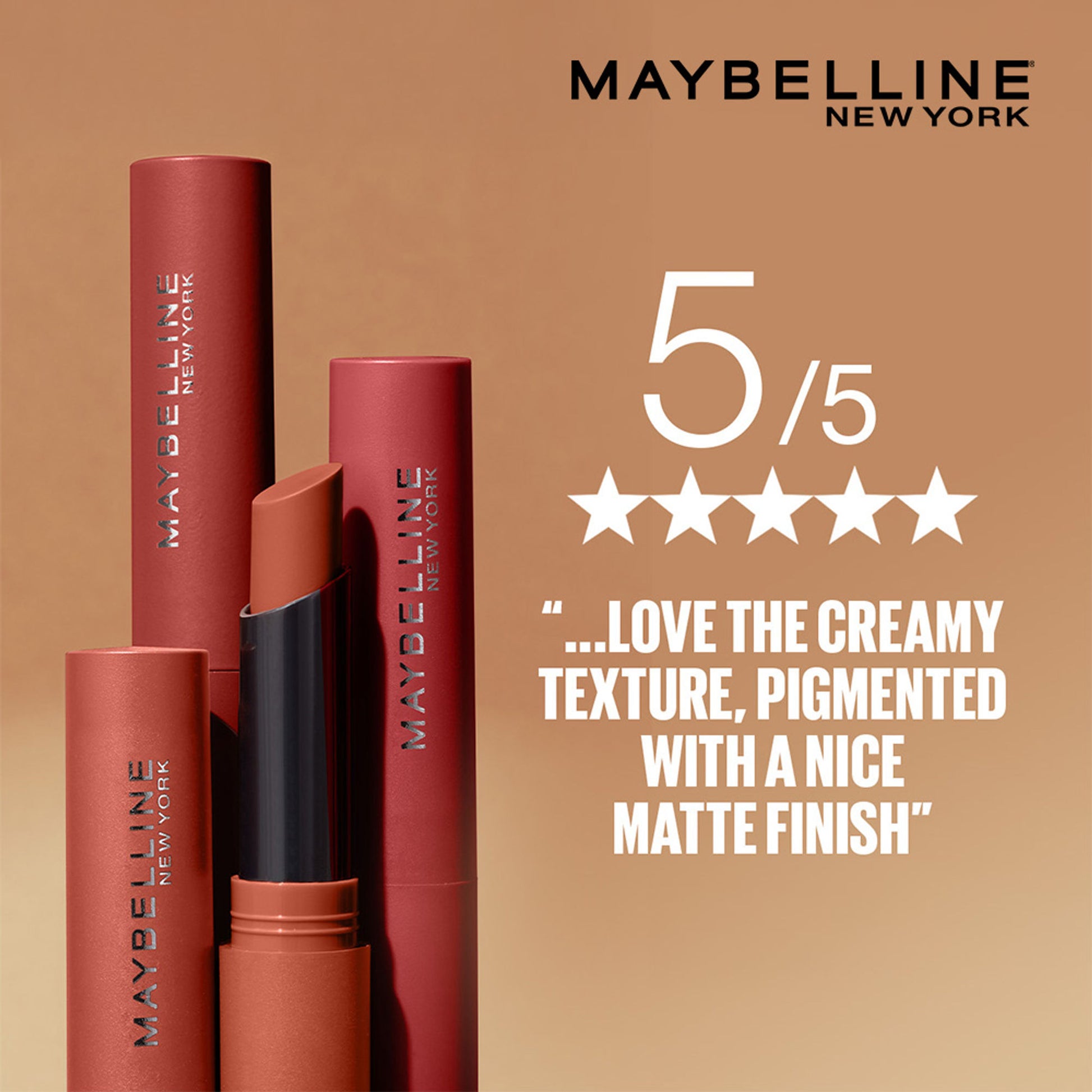 Maybelline New York Color Sensational Ultimattes Lipstick, Matte Finish - More Ruby - More Mocha