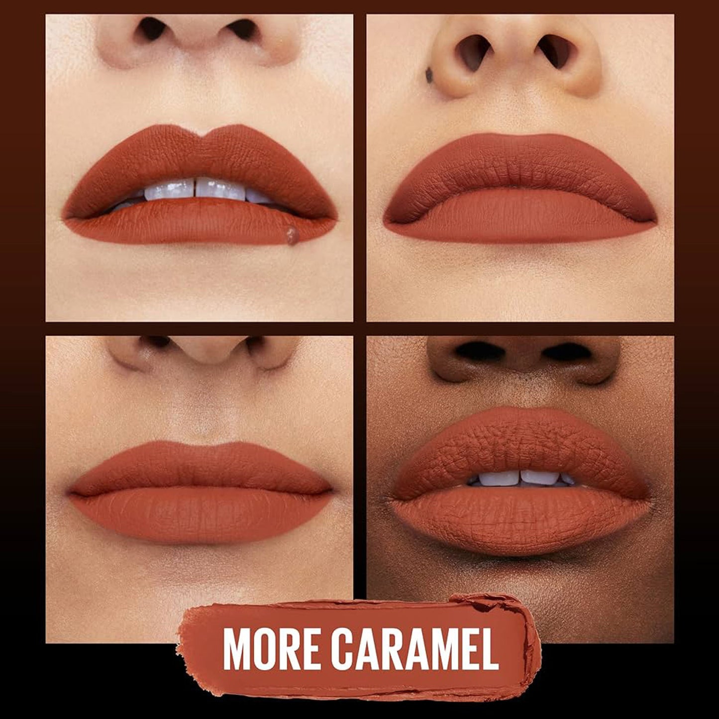 Maybelline New York Color Sensational Ultimattes Lipstick, Matte Finish - More Ruby - More Caramel