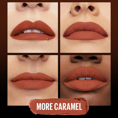 Maybelline New York Color Sensational Ultimattes Lipstick, Matte Finish - More Ruby - More Caramel