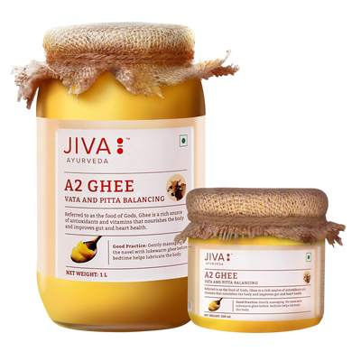 A2 Gir Desi Cow Ghee 1L + 300 ml (Combo Pack) | Pure Desi Ghee | Bilona Curd Churned | Grass-fed Cultured Ghee | Pure, Natural, Healthy