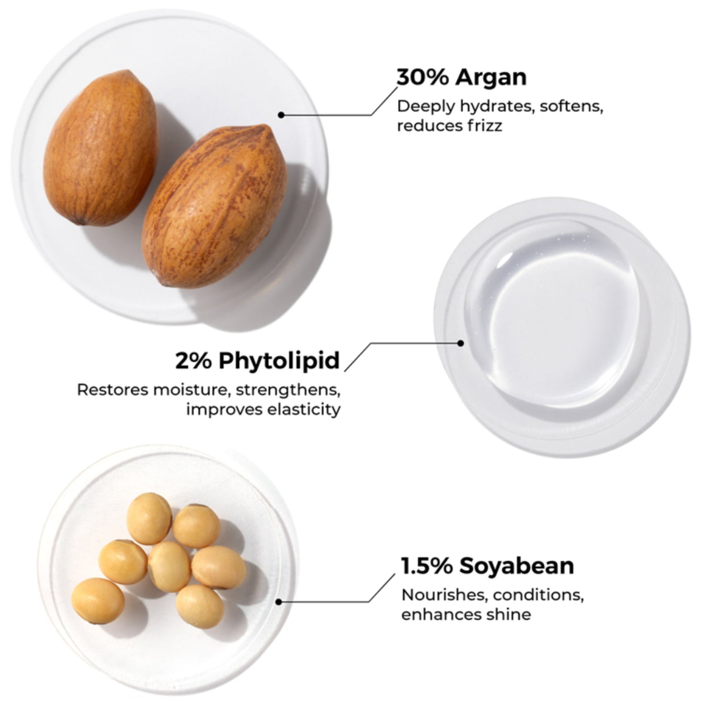 Brillare 30% Argan Oil Shots for Dry, Frizzy Hair Get Smoother, Manageable Hair in 15 Days