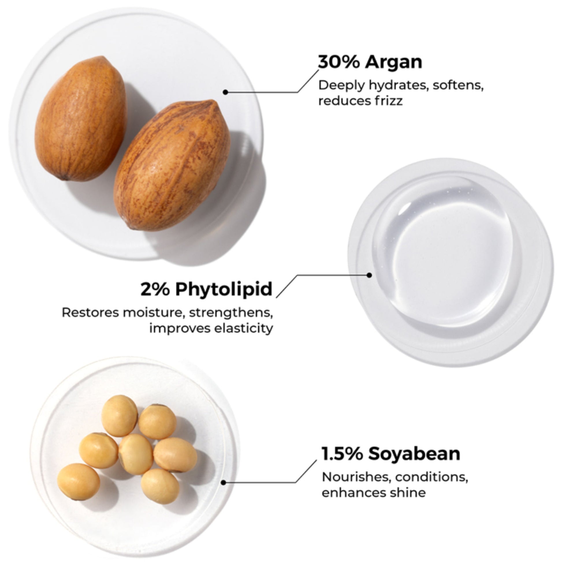 Brillare 30% Argan Oil Shots for Dry, Frizzy Hair Get Smoother, Manageable Hair in 15 Days