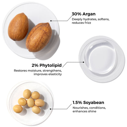Brillare 30% Argan Oil Shots for Dry, Frizzy Hair Get Smoother, Manageable Hair in 15 Days
