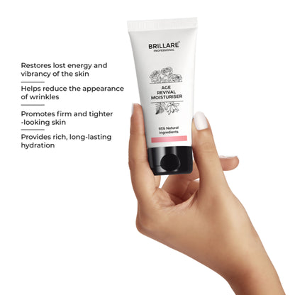 Brillare Professional Age Revival Moisturizer | Anti-Aging Moisturizer for Wrinkles & Fine Lines