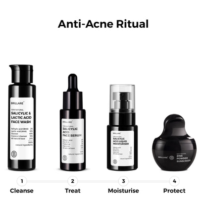 Brillare 2% Salicylic Acid Face Serum for Acne & Dark Spots Visible Acne Reduction in 7 Days