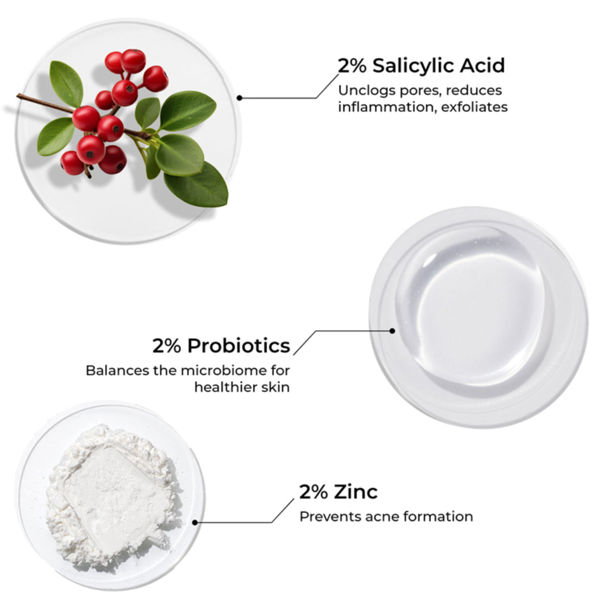 Brillare 2% Salicylic Acid Face Serum for Acne & Dark Spots Visible Acne Reduction in 7 Days
