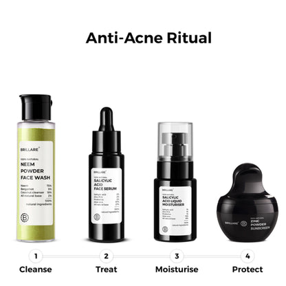 Brillare Neem Powder Face Wash Fights Acne, & Pimples 100% Natural Face Wash for men and women