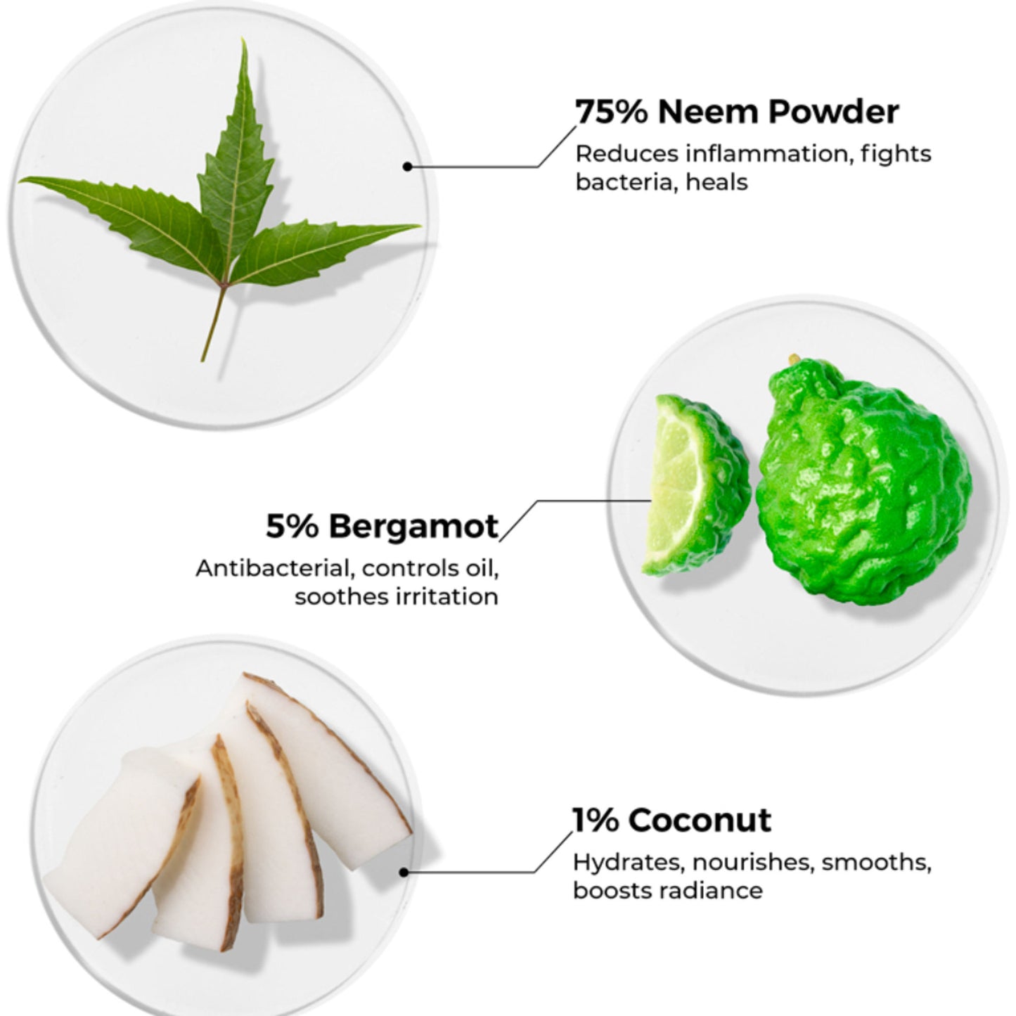 Brillare Neem Powder Face Wash Fights Acne, & Pimples 100% Natural Face Wash for men and women