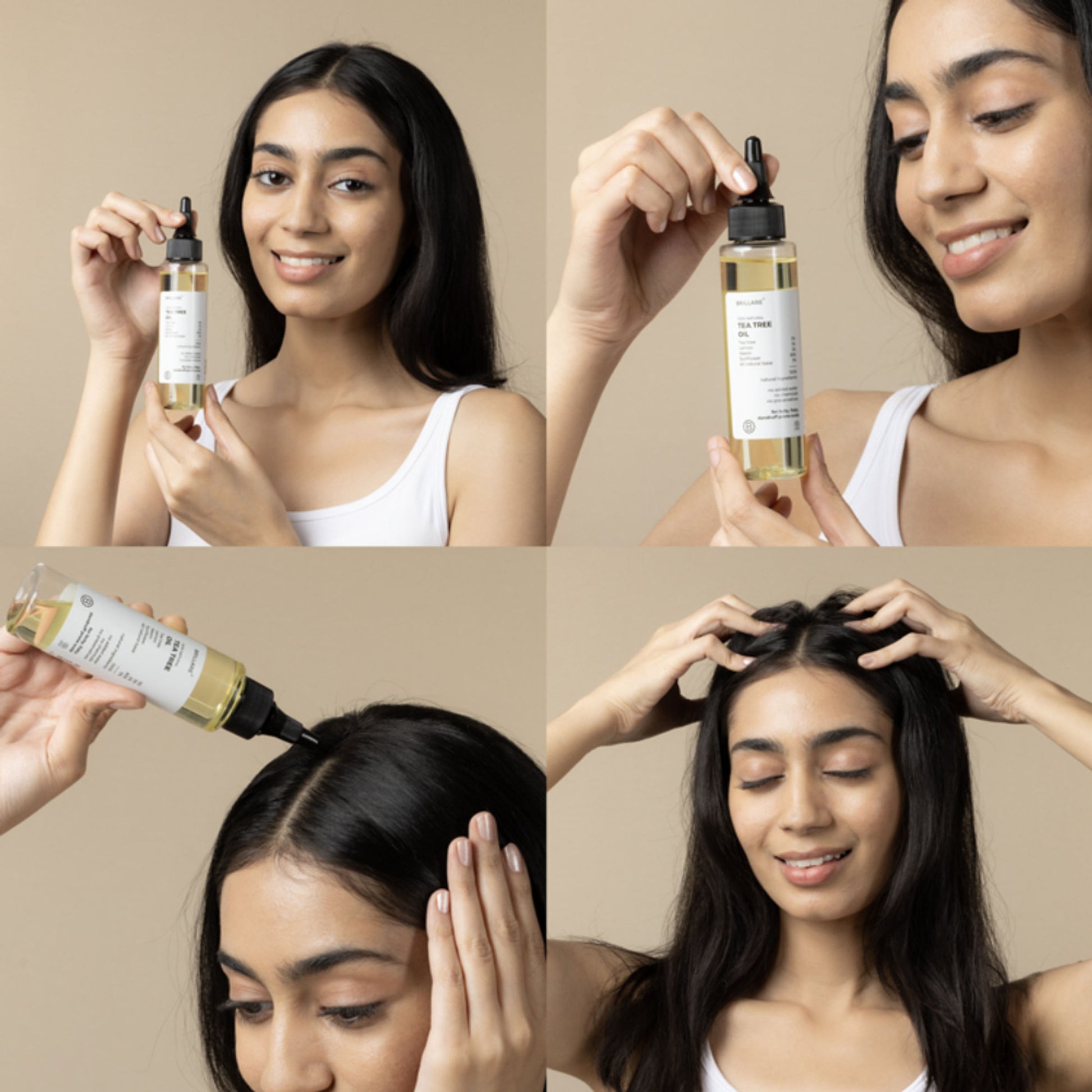 Brillare 5% Tea Tree Oil for Dandruff & Itchy Scalp Removes Dandruff From Roots