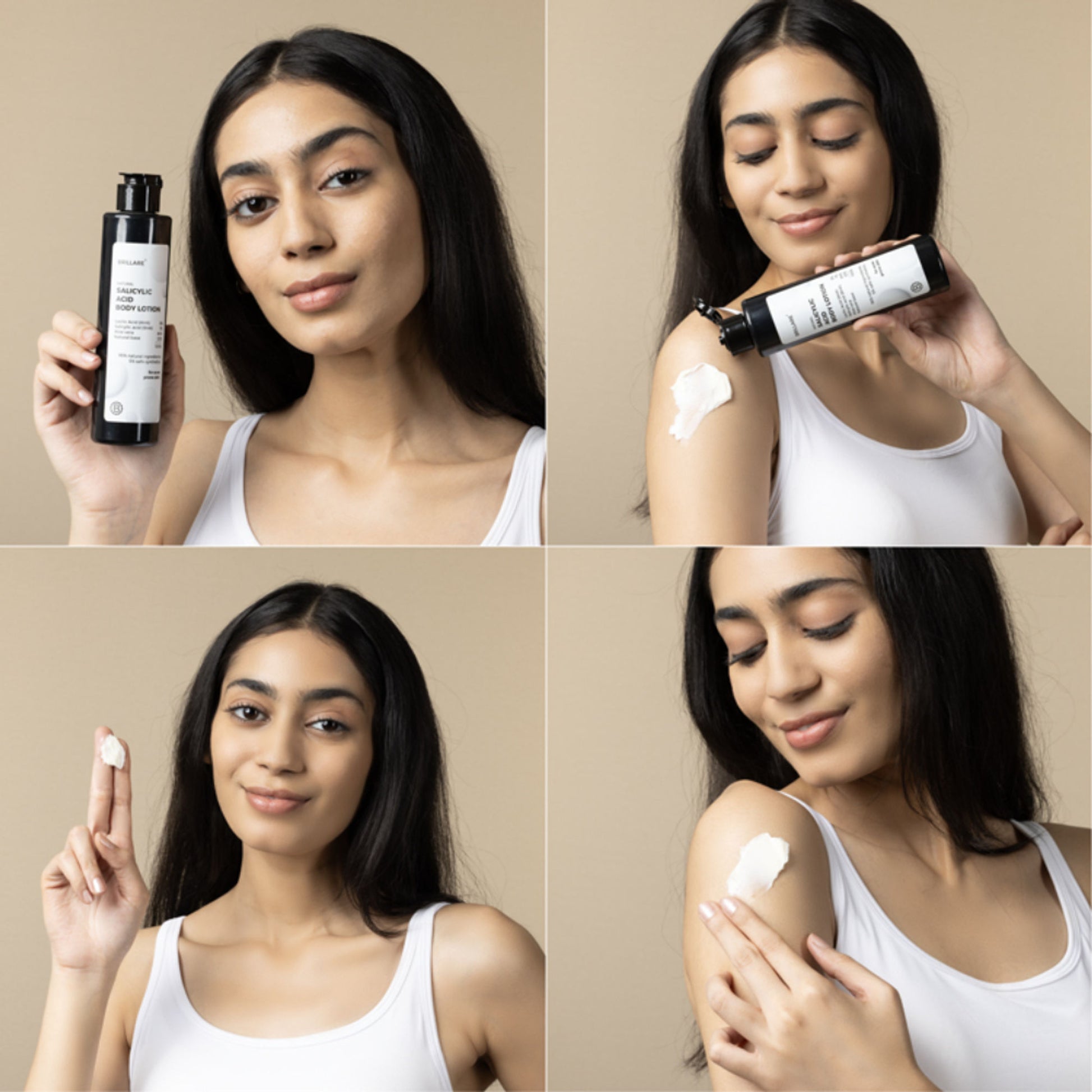 Brillare Salicylic Acid Body Lotion for Clear & Purified Skin AHA BHA Lotion for Acne Prone Skin