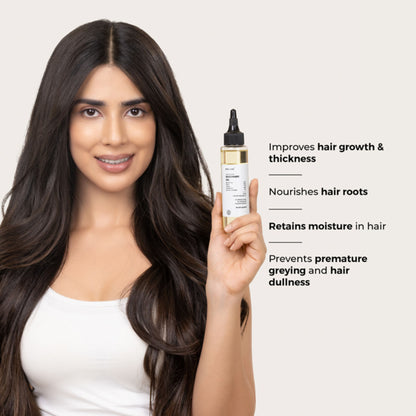 Brillare 10% Rosemary Hair Oil for Hair Growth Reduces Hair Fall & Strengthens Hair