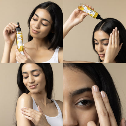 Brillare 100% Pure Cold Pressed Almond Oil Organic Almond Oil for Hair Growth & Glowing Skin