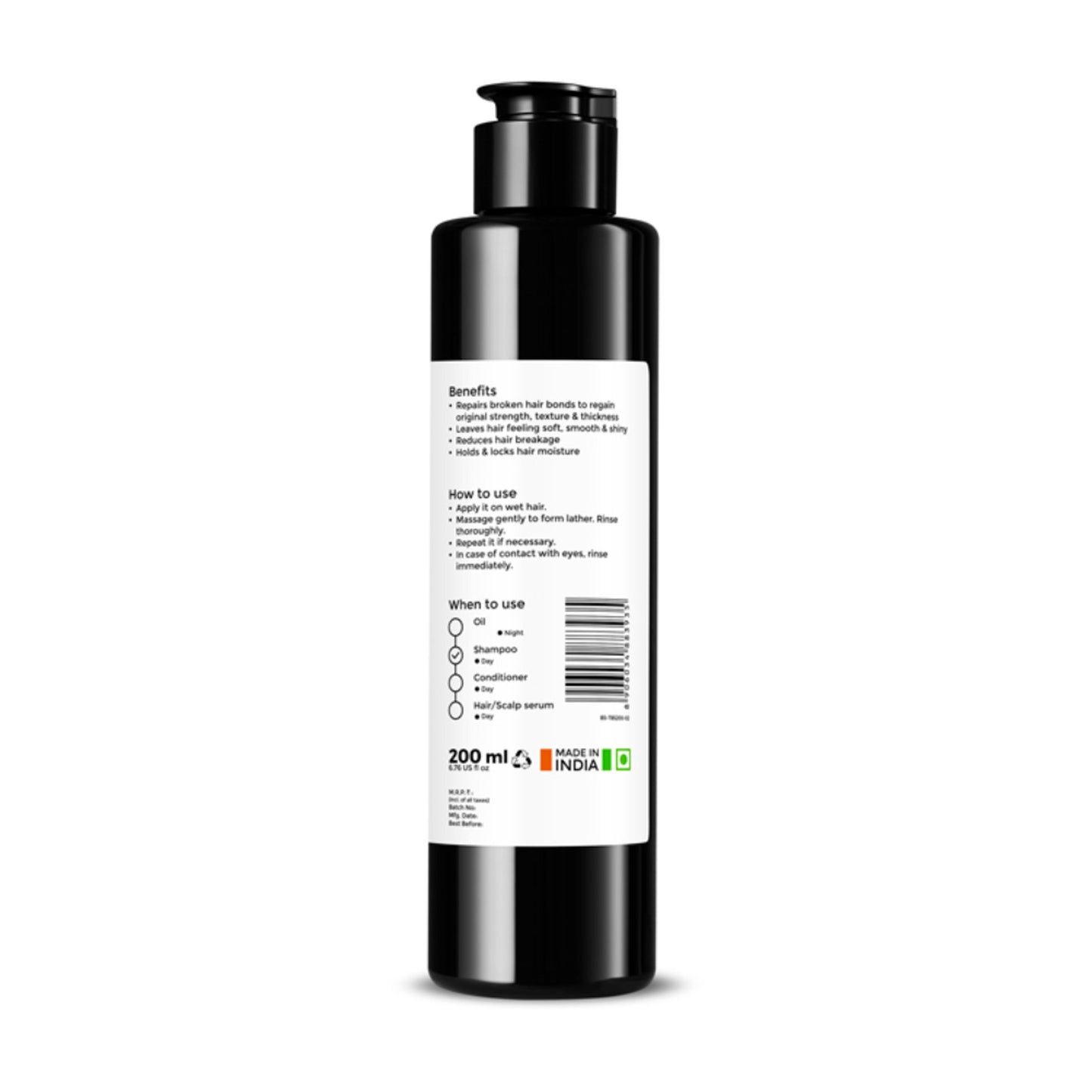 Brillare Terabond Bond Repair Shampoo Repairs Damaged Hair Shampoo for Frizzy & Dry Hair