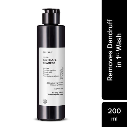 Brillare Lactylate Anti-Dandruff Shampoo Soothes Itchy Scalp & Reduces Dandruff