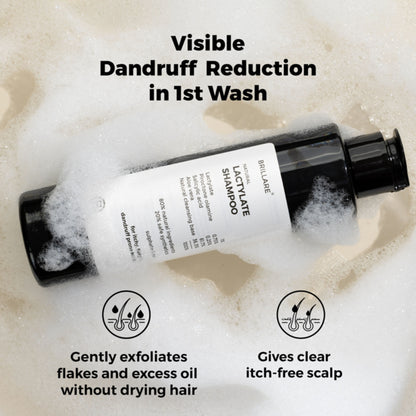 Brillare Lactylate Anti-Dandruff Shampoo Soothes Itchy Scalp & Reduces Dandruff