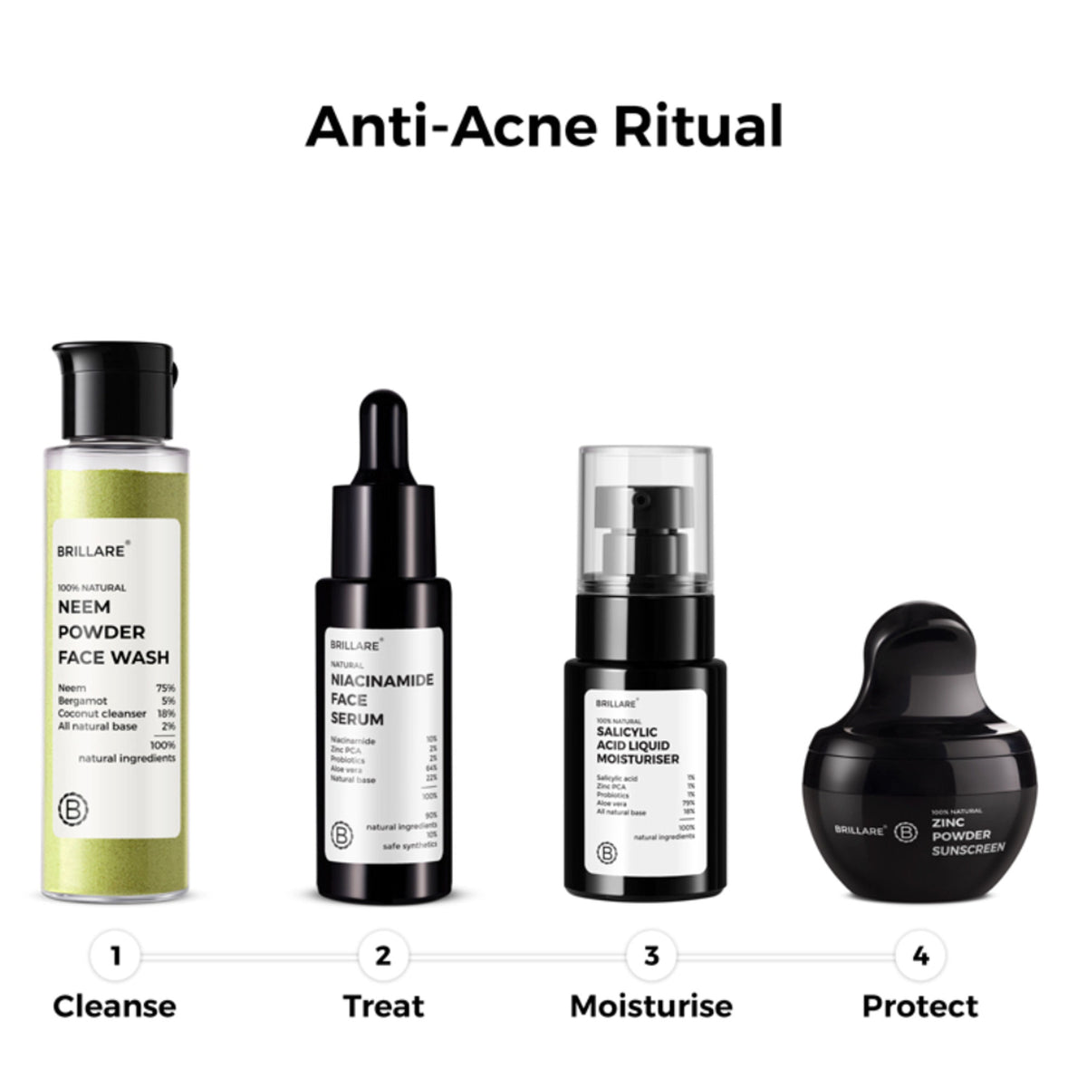 Brillare 10% Niacinamide Face Serum for Oily & Acne Prone Skin Reduces Dark Spots & Open Pores