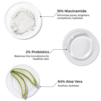 Brillare 10% Niacinamide Face Serum for Oily & Acne Prone Skin Reduces Dark Spots & Open Pores