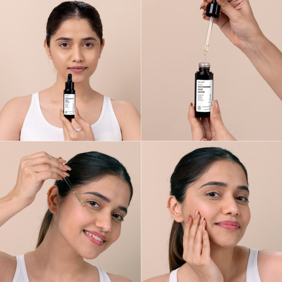 Brillare 10% Niacinamide Face Serum for Oily & Acne Prone Skin Reduces Dark Spots & Open Pores