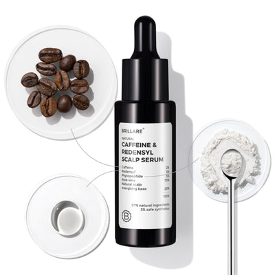 Brillare 2% Caffeine & 3% Redensyl Hair Growth Serum for Scalp | Visible Growth in 4 Weeks