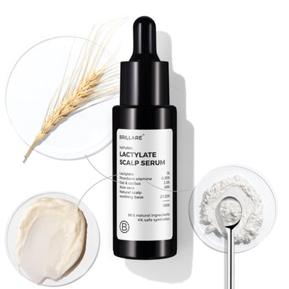 Brillare Lactylate Anti-Dandruff Serum for Hair & Scalp | Clears Dandruff, Itch & Flakes