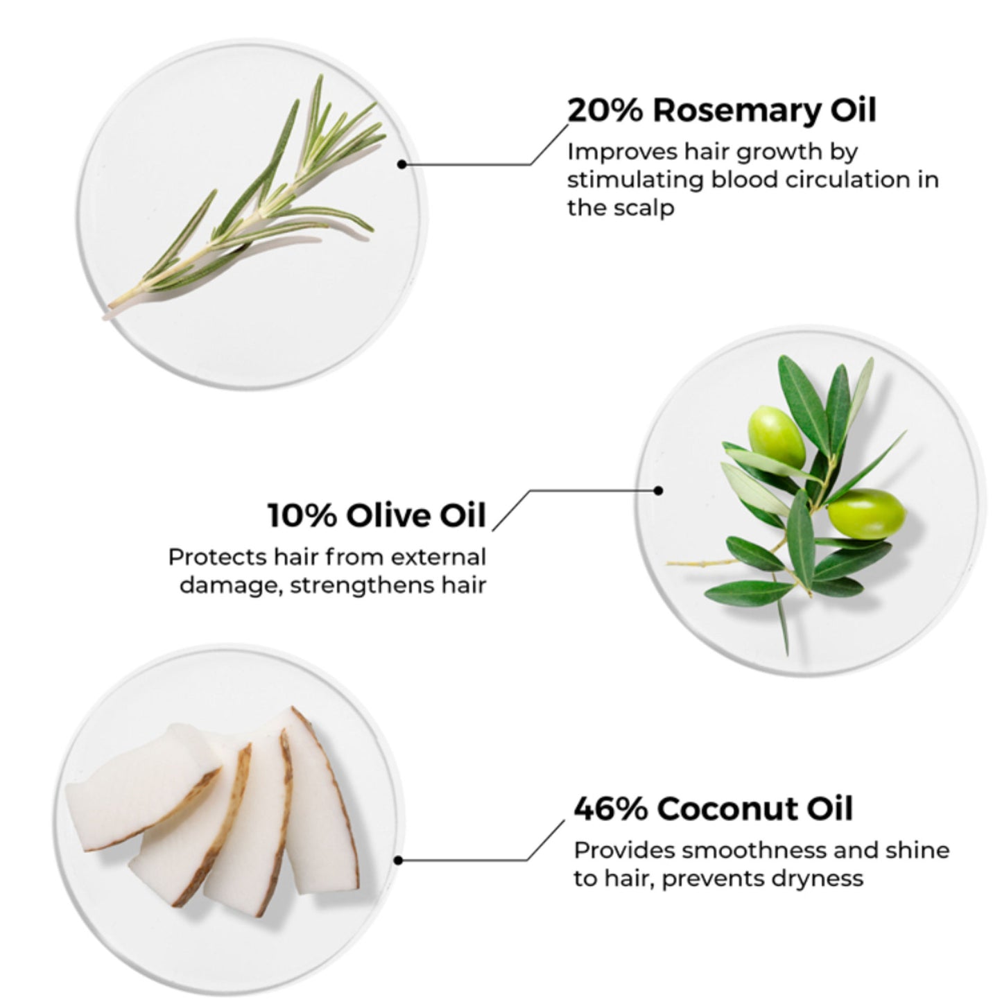 Brillare 20% Rosemary Oil Shots with 10% Olive Oil | Reduces Hair Fall & Boosts Growth in 4 Weeks