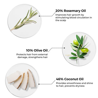 Brillare 20% Rosemary Oil Shots with 10% Olive Oil | Reduces Hair Fall & Boosts Growth in 4 Weeks