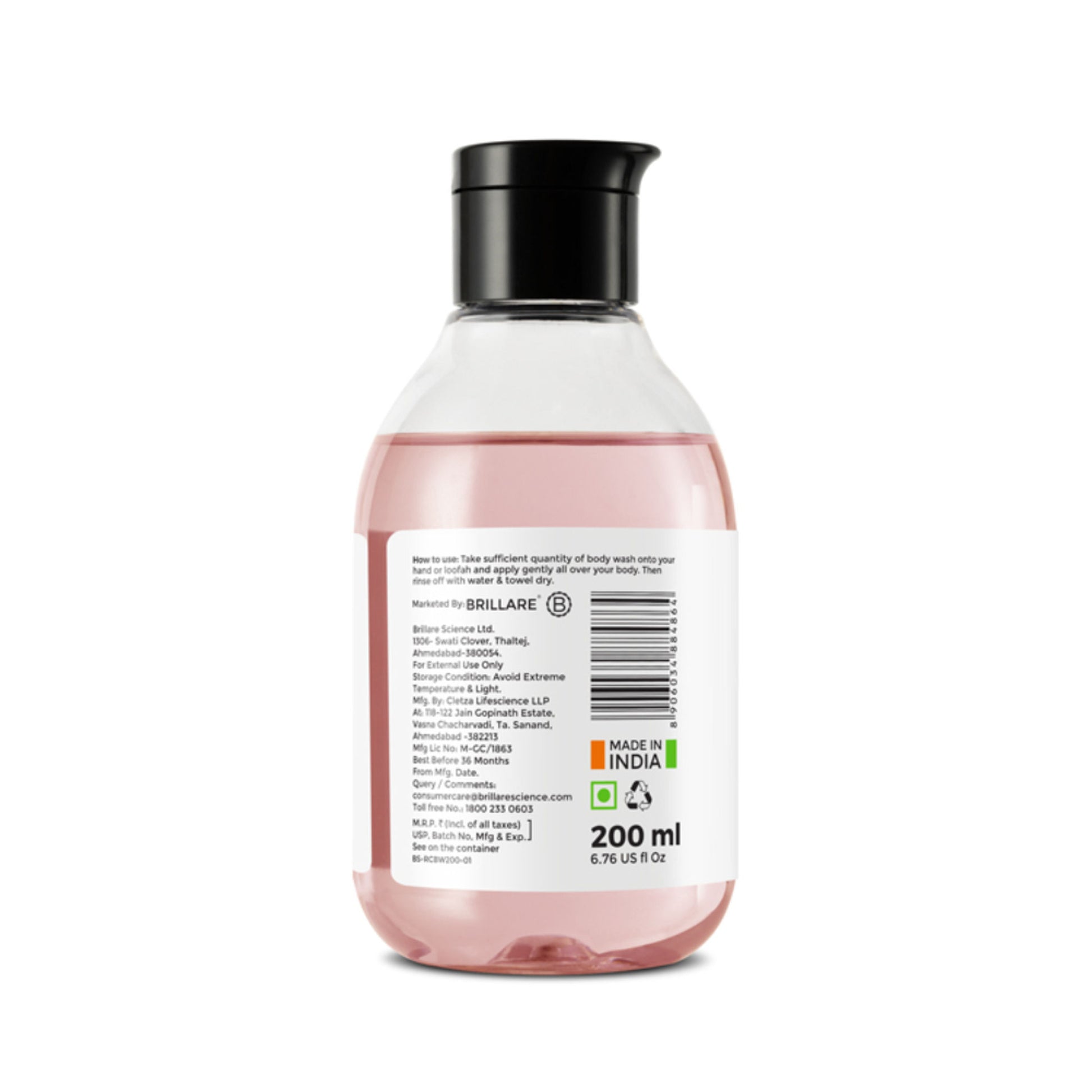 Brillare Rose & Coconut Body Wash