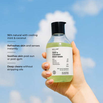 Brillare Mint & Coconut Body Wash