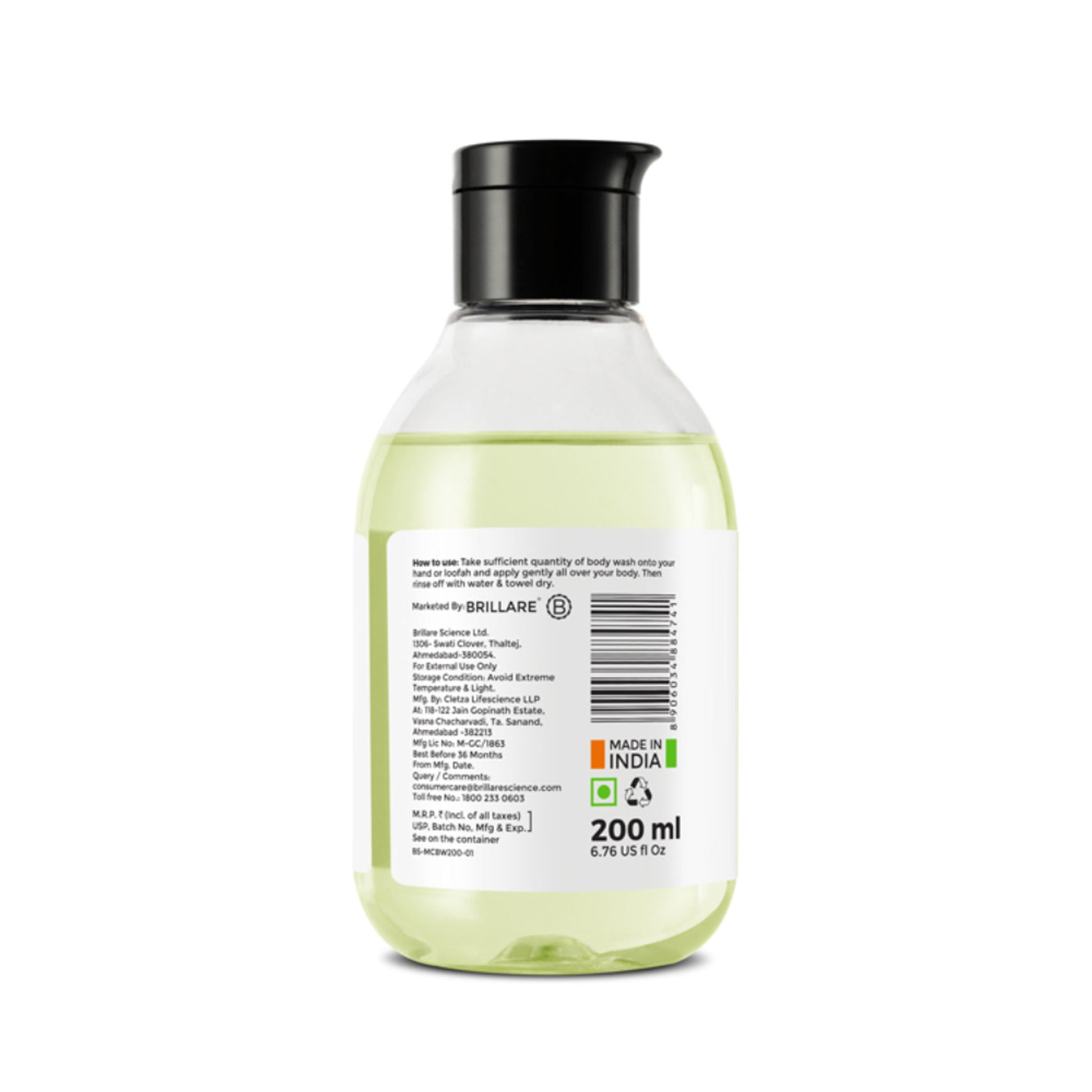 Brillare Mint & Coconut Body Wash