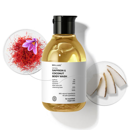 Brillare Saffron & Coconut Body Wash