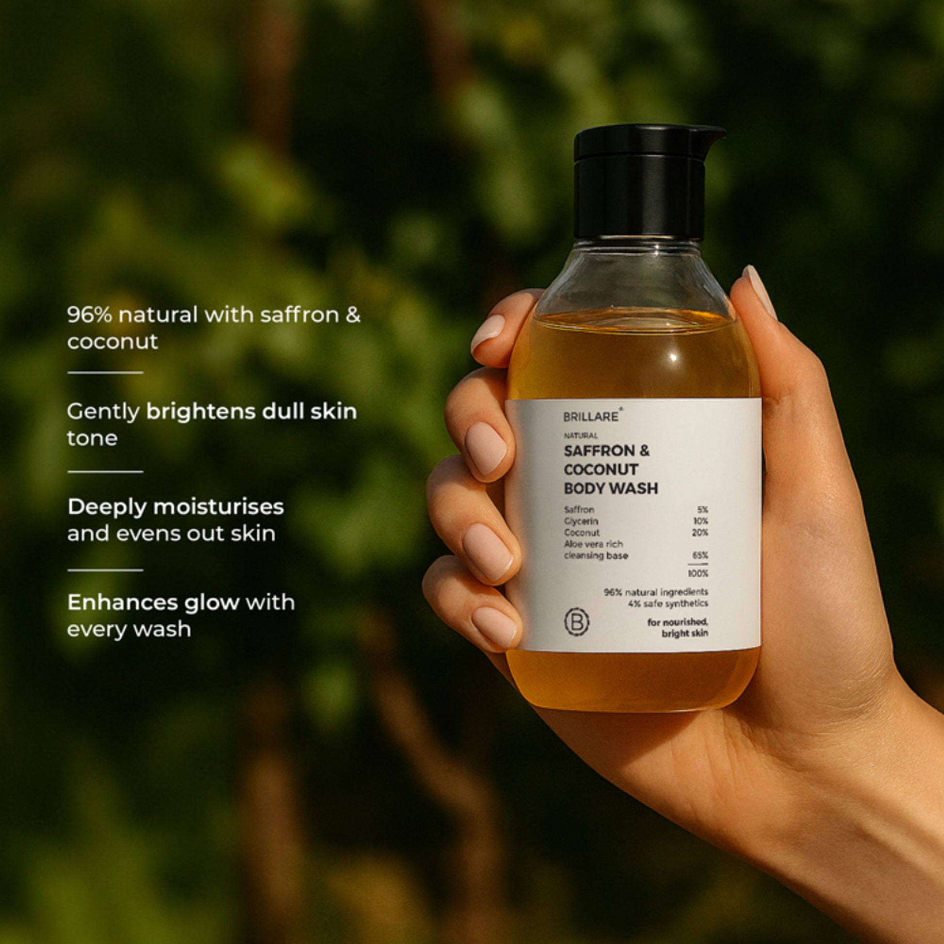 Brillare Saffron & Coconut Body Wash