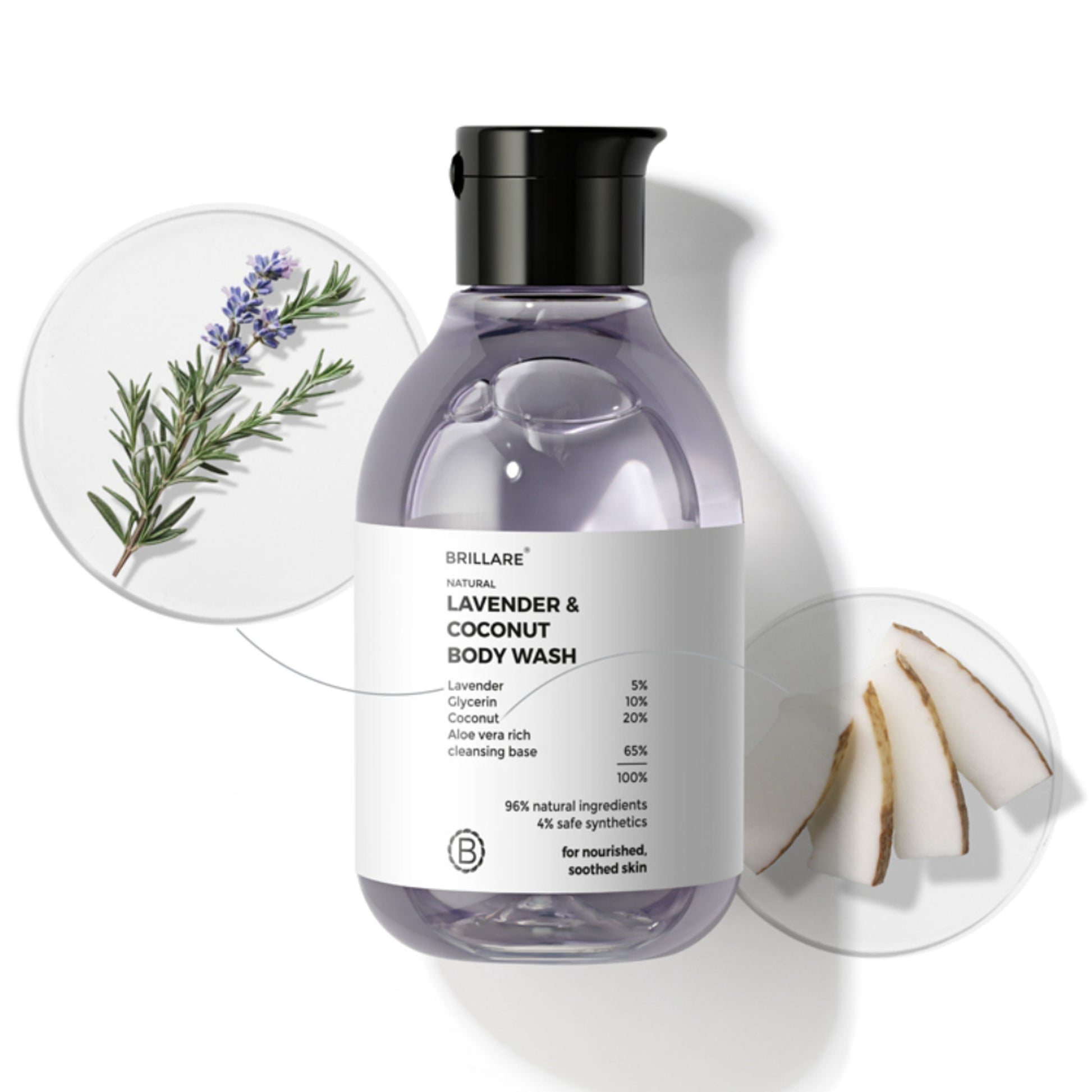 Brillare Lavender & Coconut Body Wash
