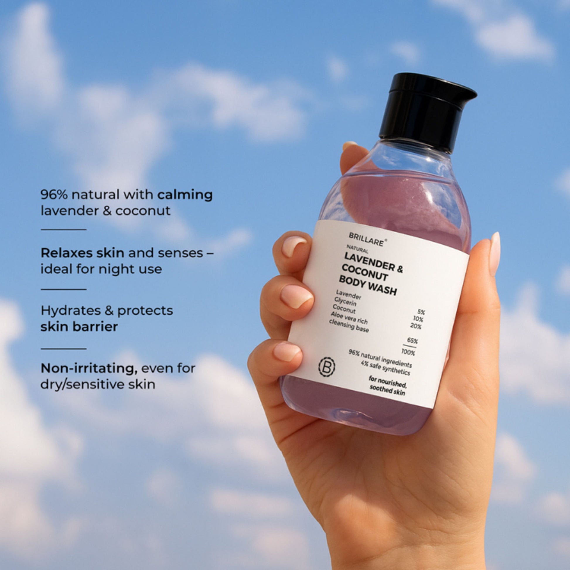 Brillare Lavender & Coconut Body Wash