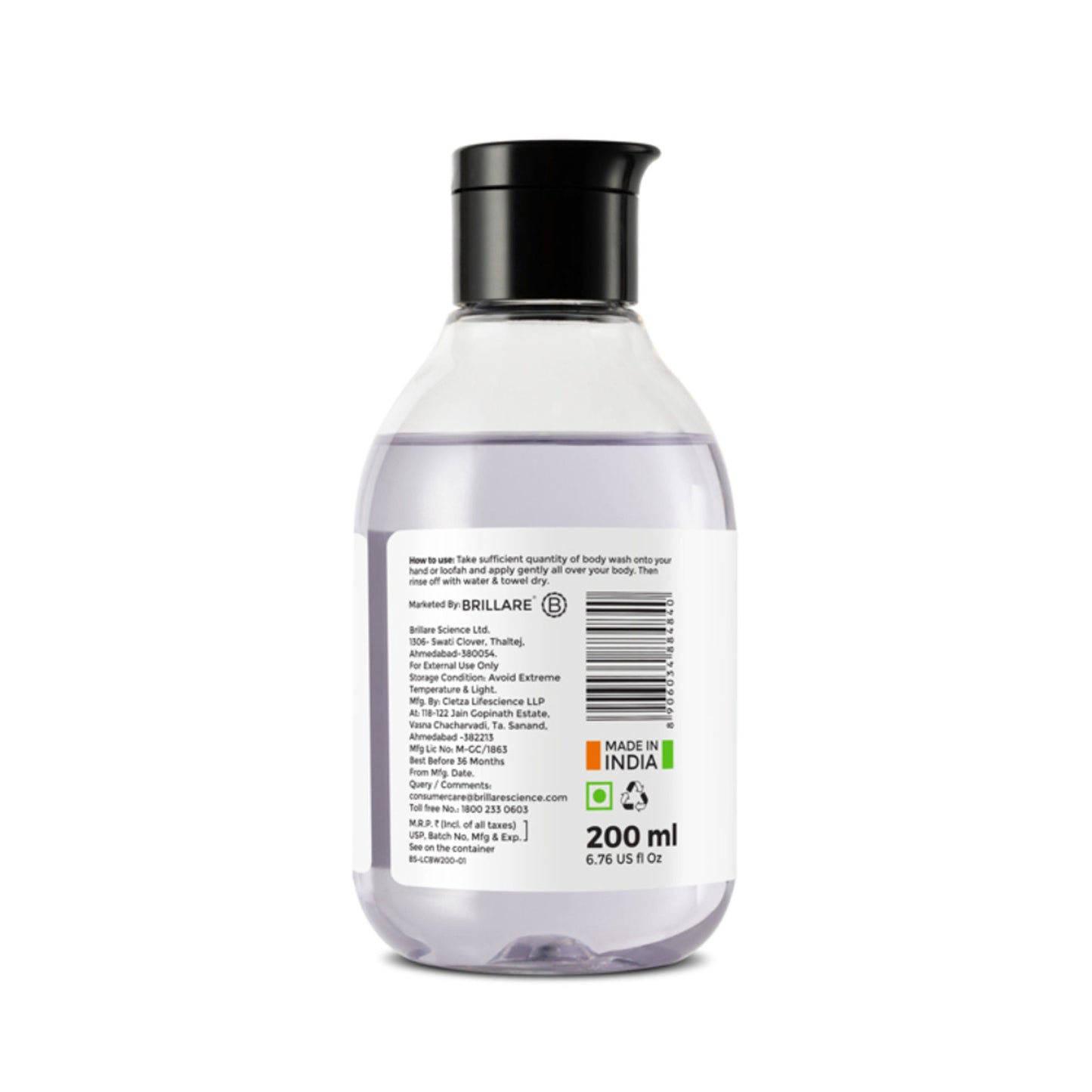 Brillare Lavender & Coconut Body Wash