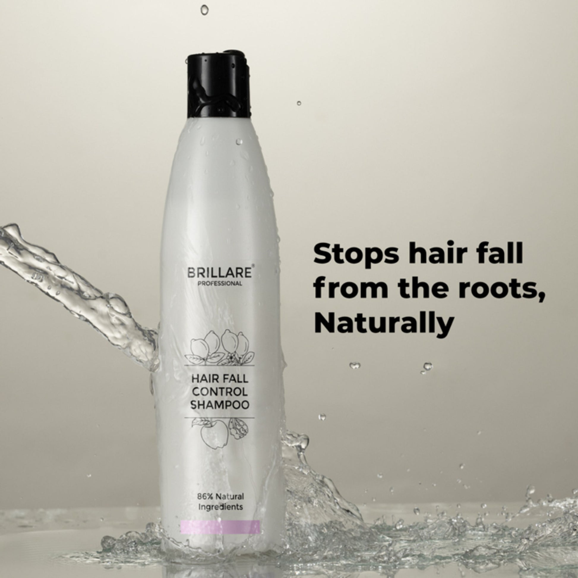 Brillare Professional Hair Fall Control Shampoo Reduces Hair Fall & Prevents Breakage