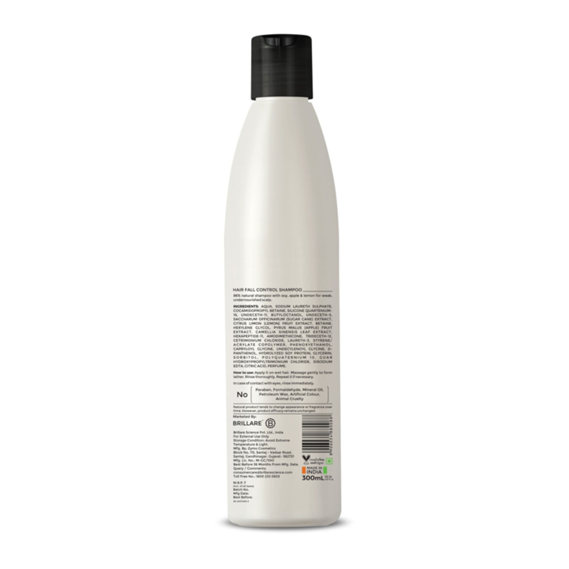 Brillare Professional Hair Fall Control Shampoo Reduces Hair Fall & Prevents Breakage